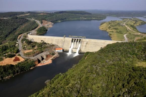 Reservatórios de usinas hidrelétricas tem elevação de nível d´água (Foto Usina Hidrelétrica de Mauá).