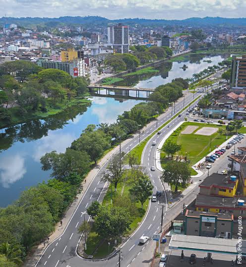 Região central de Itabuna em foto panorâmica de Pedro Augusto.