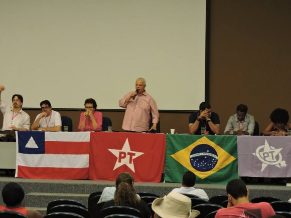Reunião do diretório baiano do PT, ontem, em Salvador (Foto Divulgação).