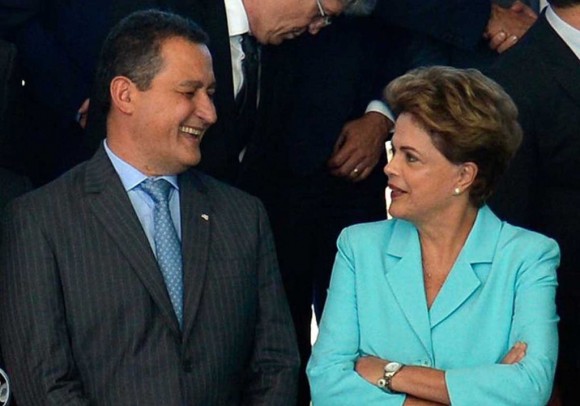 Governador Rui Costa com a presidente cassada, Dilma Rousseff.